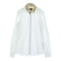 Fendi Collar Contrast Cotton Long Sleeve Shirt White Akea