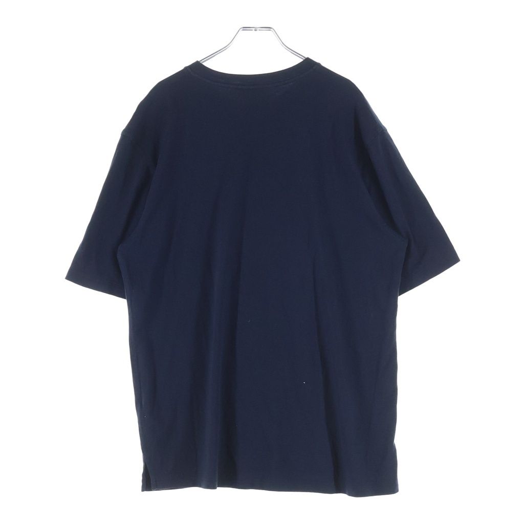 Hermes Mega Chariot Front Print Crew Neck Short Sleeve T-Shirt Navy — view 2