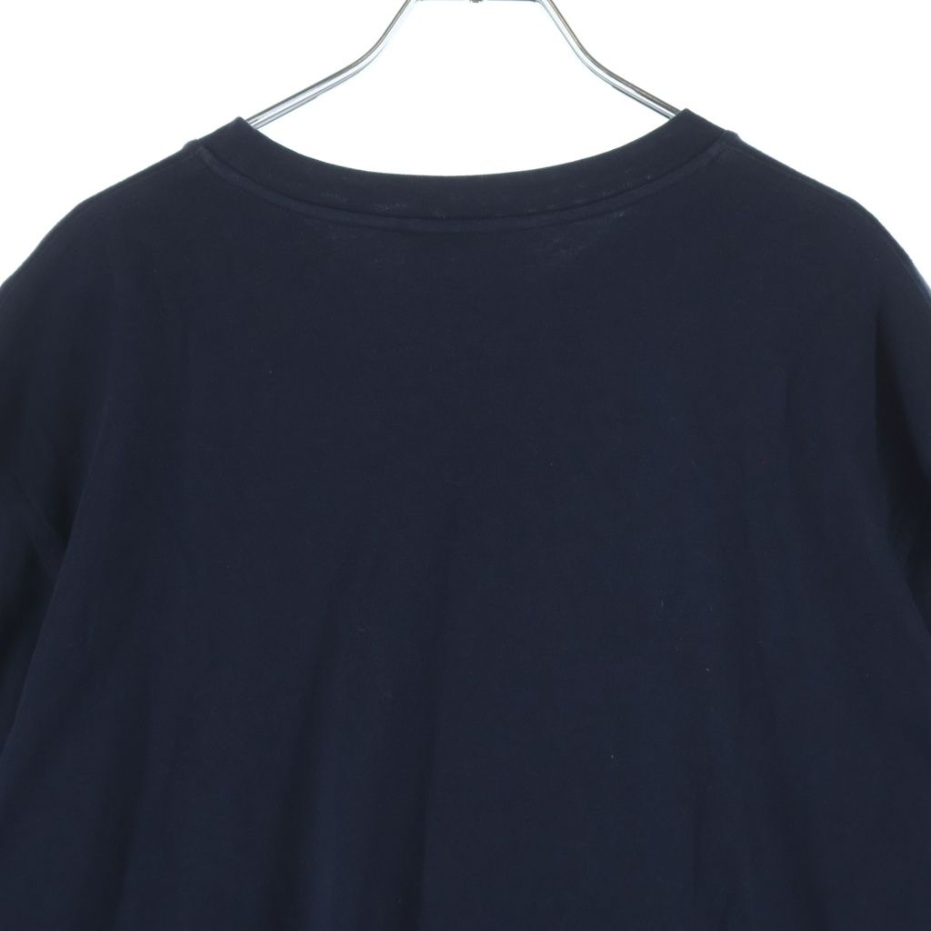 Hermes Mega Chariot Front Print Crew Neck Short Sleeve T-Shirt Navy — view 4
