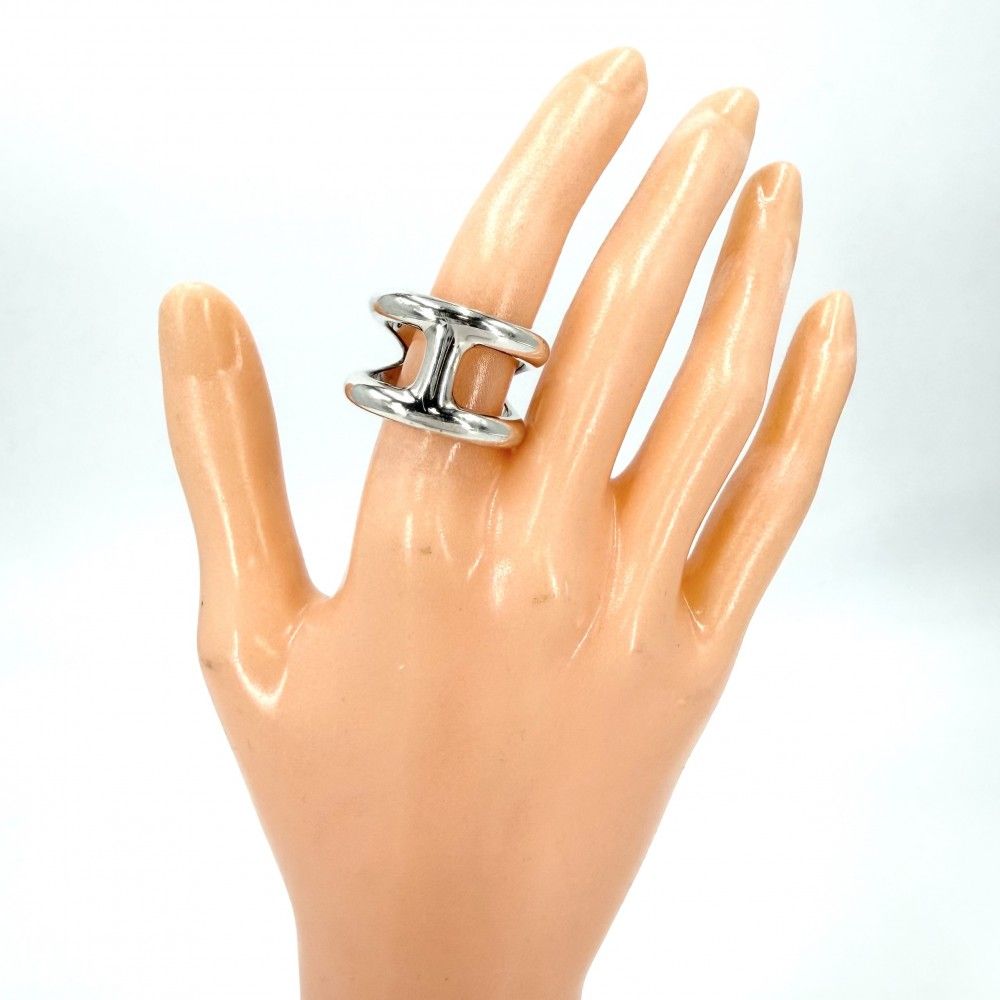 Hermes Ring Osmose GM Small Items 57 925 Sterling Silver — view 2