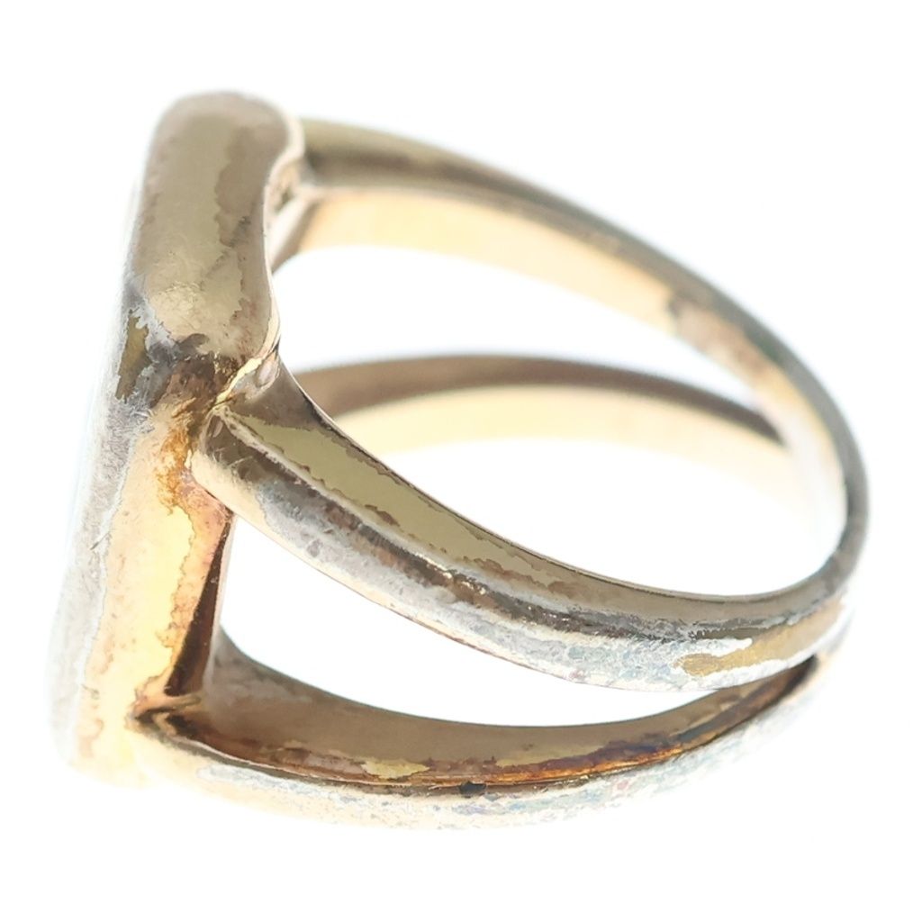 Hermes Bijouterie Fantaisie Corozo Ring Gold — view 4