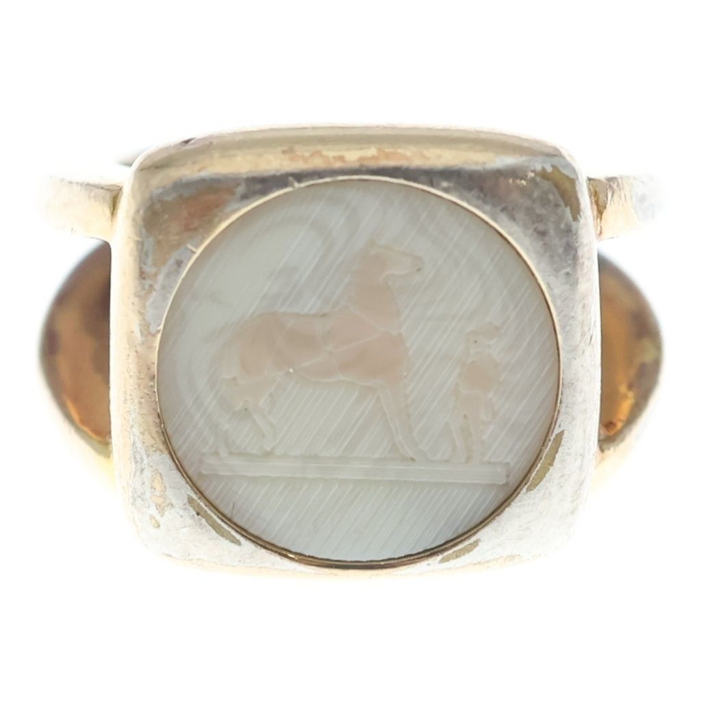 Hermes Bijouterie Fantaisie Corozo Ring Gold — view 5
