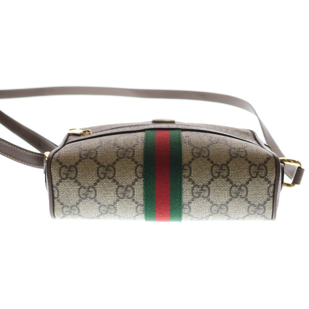 Gucci Ophidia Mini Shoulder Bag Leather Gold Brown — view 4