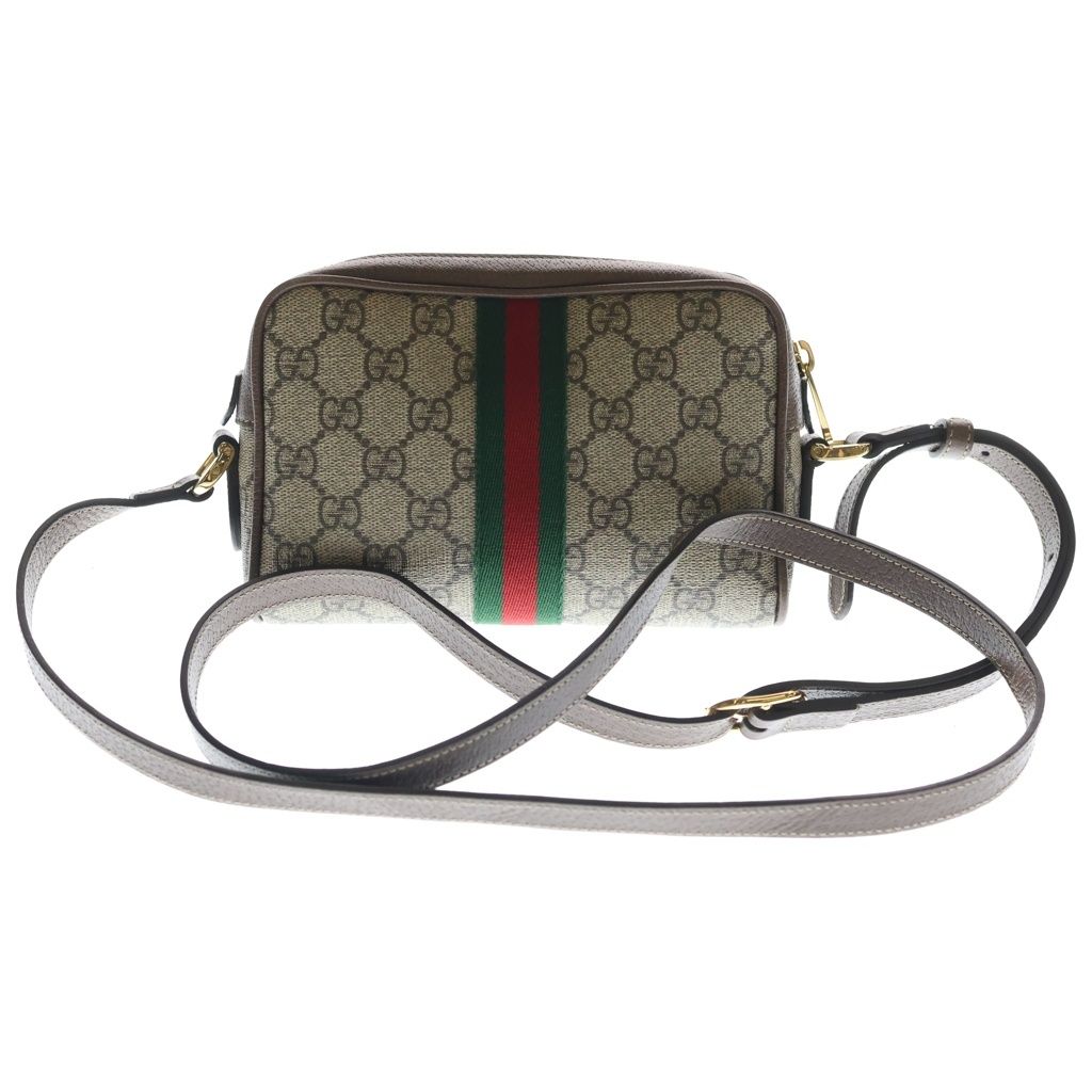 Gucci Ophidia Mini Shoulder Bag Leather Gold Brown — view 2