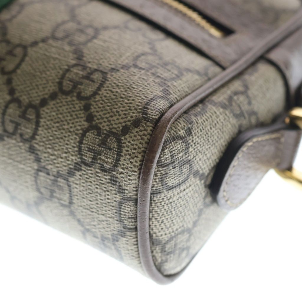 Gucci Ophidia Mini Shoulder Bag Leather Gold Brown — view 5