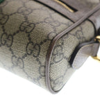 Gucci Ophidia Mini Shoulder Bag Leather Gold Brown — view 5