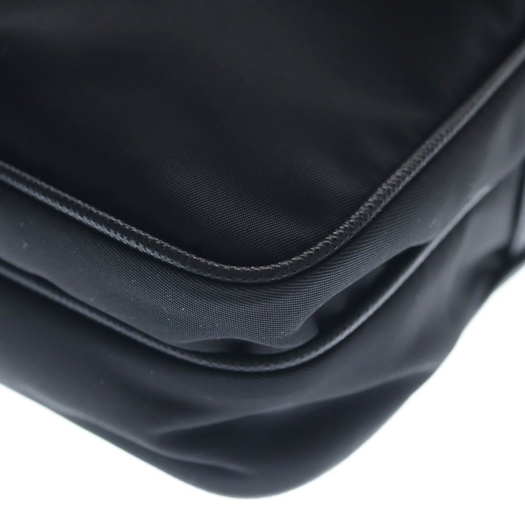 Prada Re-Nylon Saffiano Shoulder Bag Black Nylon Leather