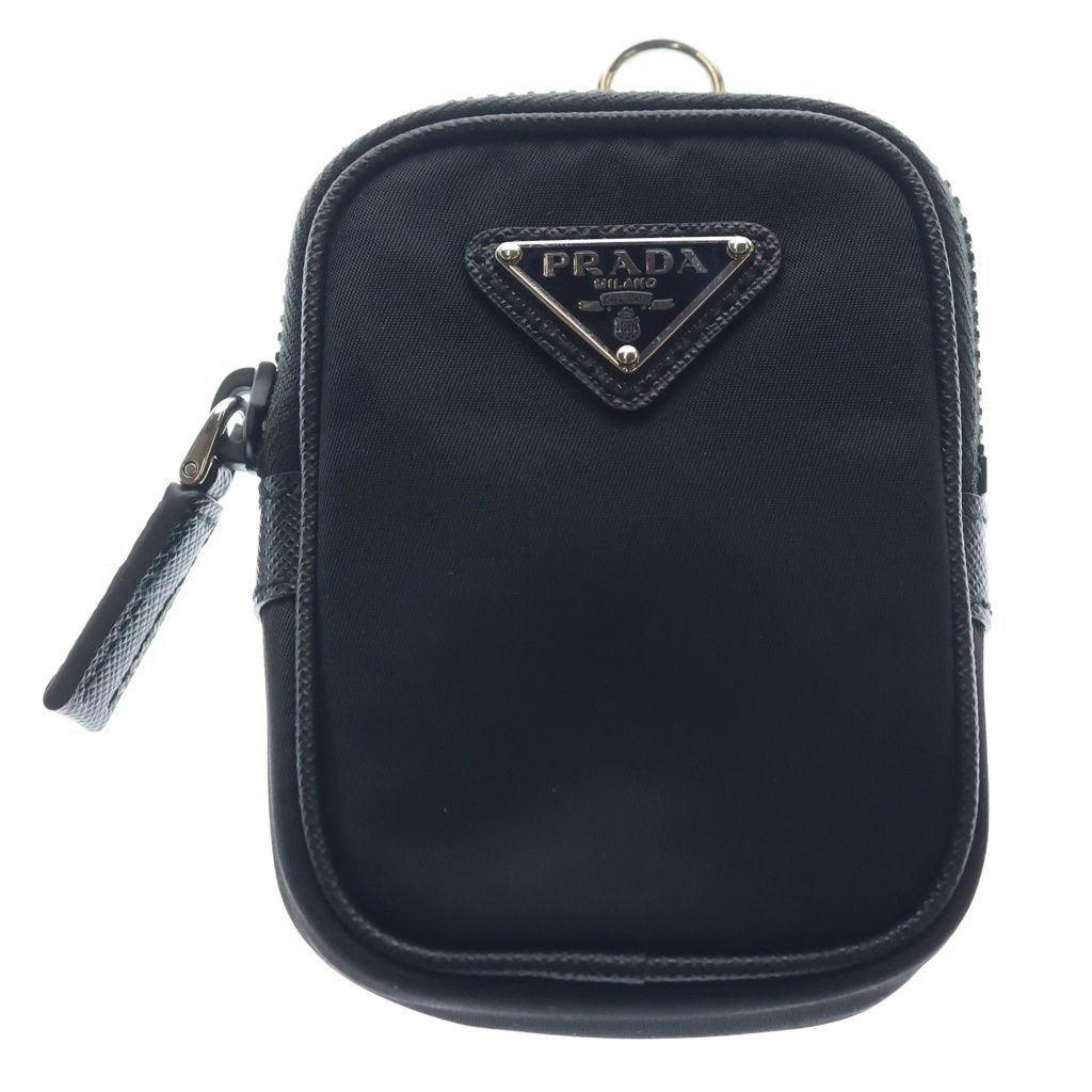 Prada Re-Nylon Saffiano Shoulder Bag Black Nylon Leather