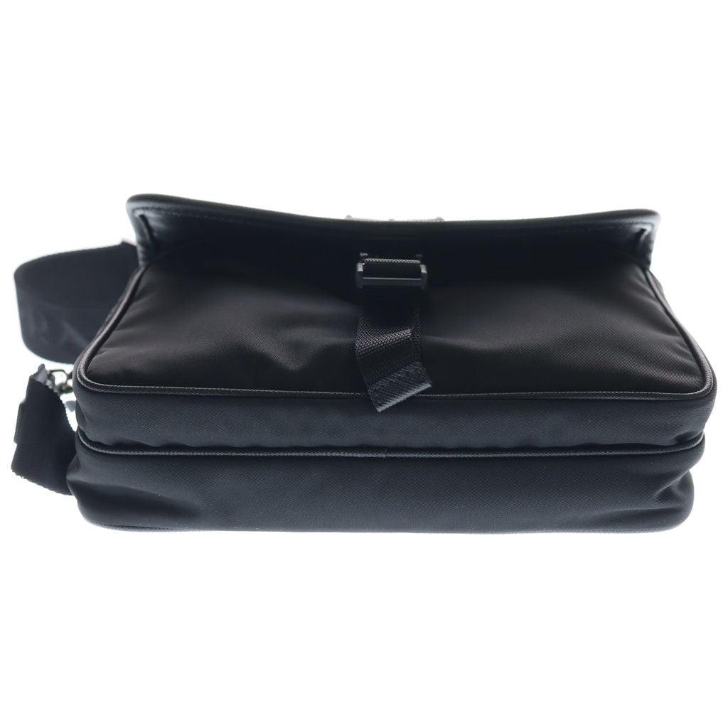 Prada Re-Nylon Saffiano Shoulder Bag Black Nylon Leather