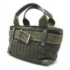 Fendi Zucca Nylon Hand Bag Mini Khaki — view 2