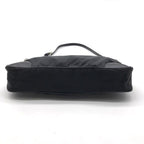 Prada Nylon Tessuto Leather Triangle Logo Shoulder Bag Black — view 4