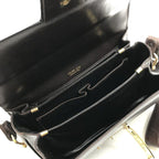 Celine Leather Carriage Vintage Shoulder Bag Brown — view 9