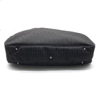 Fendi Zucchino Nylon Canvas Business Hand Bag Black — view 4