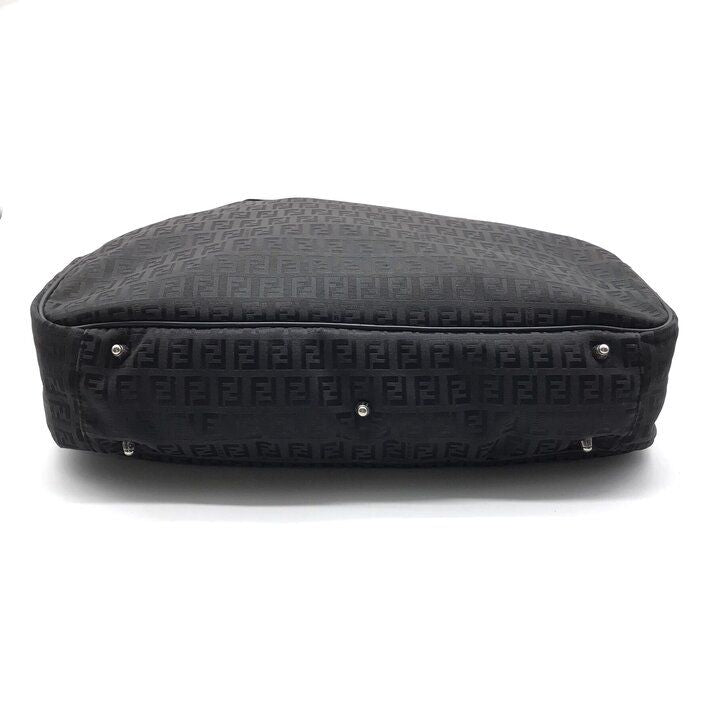 Fendi Zucchino Nylon Canvas Business Hand Bag Black — view 4