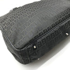 Fendi Zucchino Nylon Canvas Business Hand Bag Black — view 6