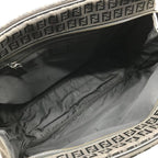 Fendi Zucchino Nylon Canvas Business Hand Bag Black — view 8