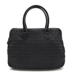 Fendi Zucchino Nylon Canvas Business Hand Bag Black — view 3