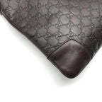 Gucci Guccissima Leather Shoulder Bag Brown — view 5
