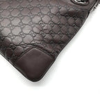 Gucci Guccissima Leather Shoulder Bag Brown — view 6