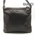 Gucci Guccissima Leather Shoulder Bag Brown