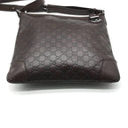 Gucci Guccissima Leather Shoulder Bag Brown — view 4