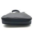 Celine Macadam Triomphe Turnlock Leather Shoulder Bag Navy — view 4
