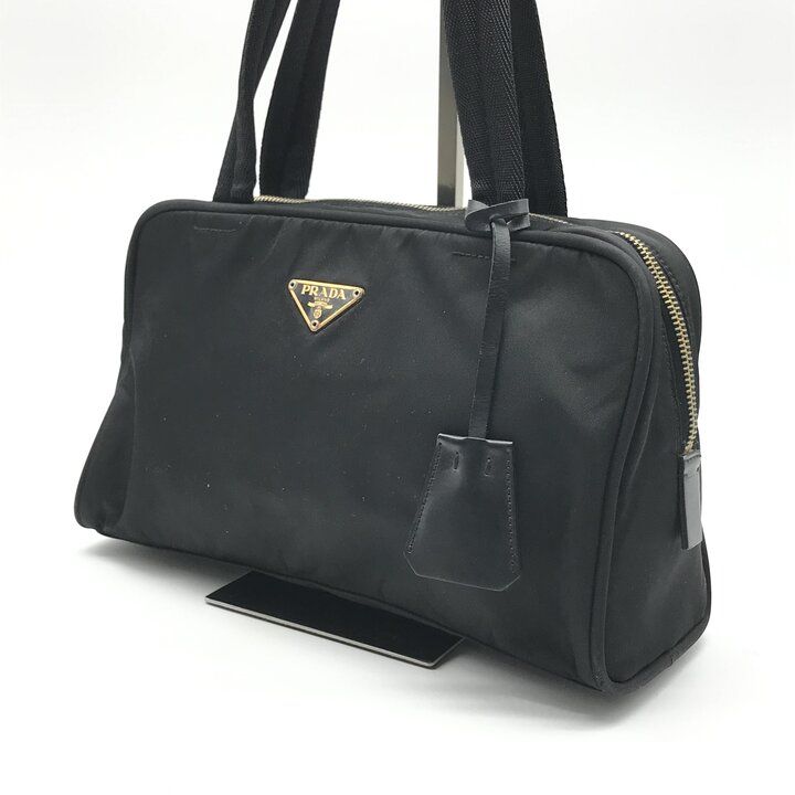 Prada Nylon Hand Bag Black — view 2
