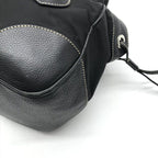 Prada Nylon Leather Belt Hand Bag Black — view 6