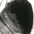 Prada Nylon Leather Belt Hand Bag Black — view 8