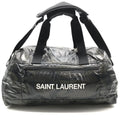 Saint Laurent YSL Paris 2-Way Nylon Duffle Shoulder Boston Bag Camouflage Khaki