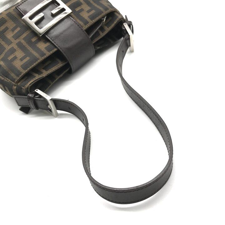 Fendi Zucca Mini Mamma Bucket Shoulder Bag Brown — view 7
