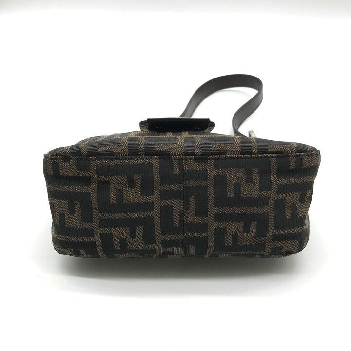Fendi Zucca Mini Mamma Bucket Shoulder Bag Brown — view 4