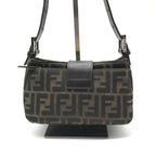 Fendi Zucca Mini Mamma Bucket Shoulder Bag Brown — view 3