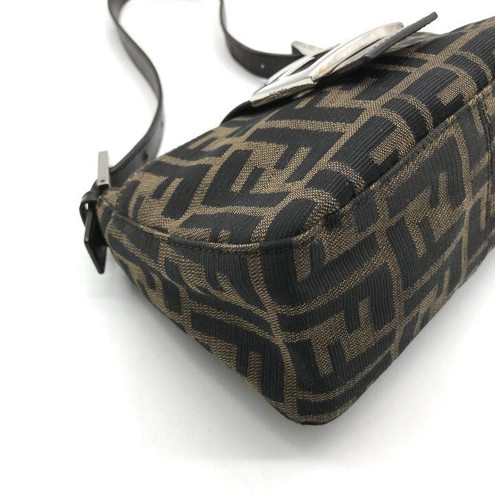 Fendi Zucca Mini Mamma Bucket Shoulder Bag Brown — view 5