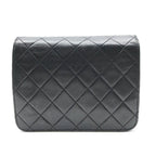 Chanel CC Logo Mini Quilted Lambskin Chain Shoulder Bag Black — view 2