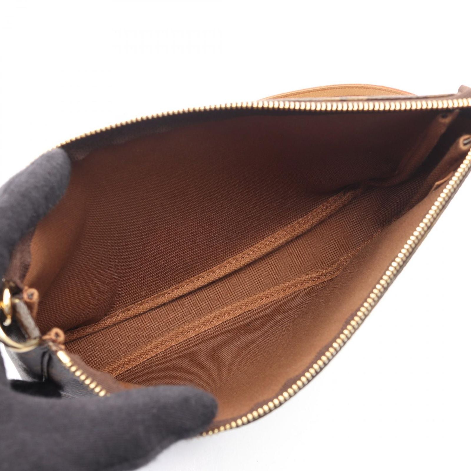 Louis Vuitton Handbag Pochette Canvas Leather — view 3