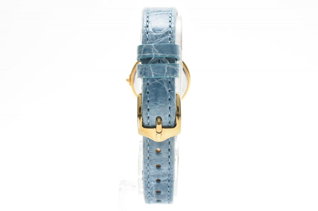 Saint Laurent 2200 YSL Logo Cassandra Watch Quartz Gold Dial Leather — view 5