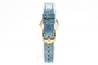 Saint Laurent 2200 YSL Logo Cassandra Watch Quartz Gold Dial Leather — view 5