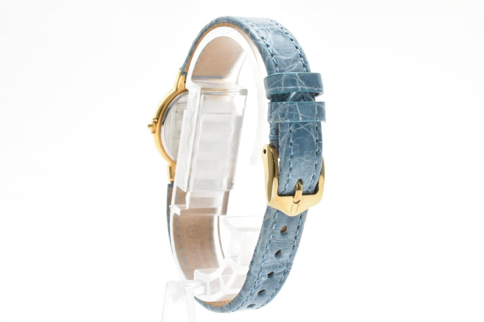 Saint Laurent 2200 YSL Logo Cassandra Watch Quartz Gold Dial Leather — view 7
