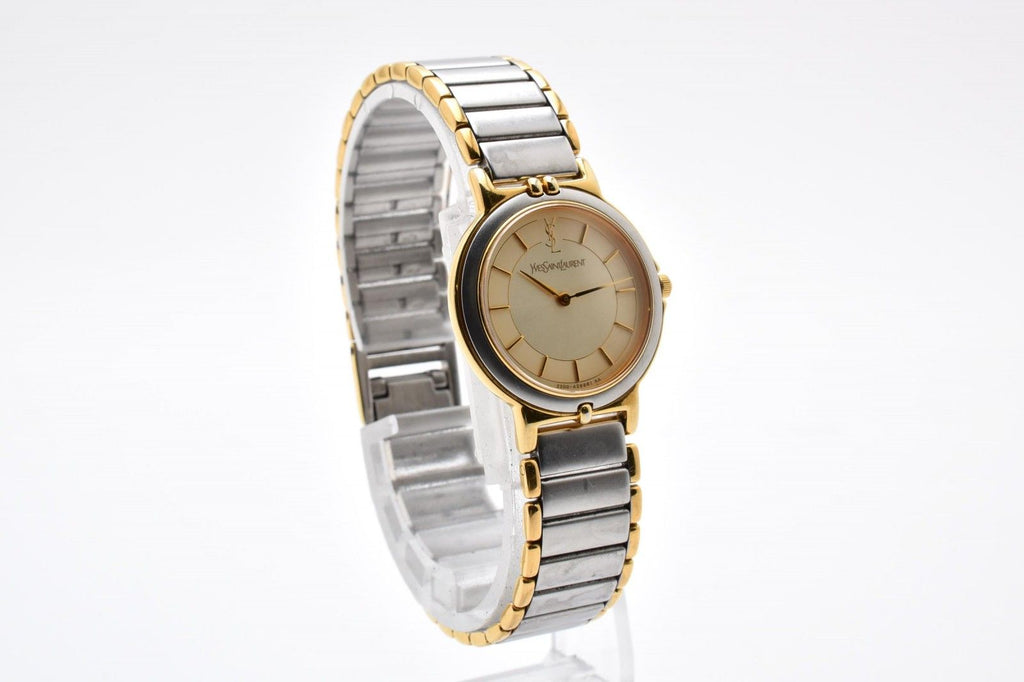 Saint Laurent 2200 Quartz YSL Logo Cassandra Watch Cream Dial Combination — view 6