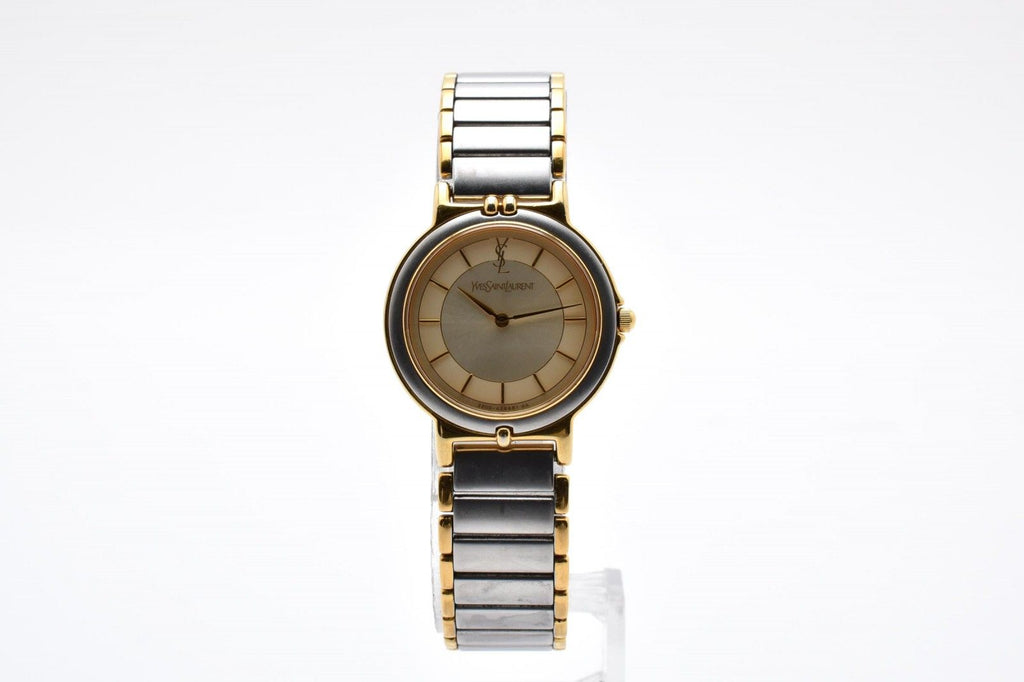 Saint Laurent 2200 Quartz YSL Logo Cassandra Watch Cream Dial Combination — view 4