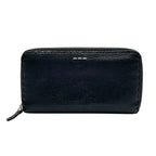Fendi Wallet Selleria Zip Around Leather Marais the Black Silver Classic Simple — view 2