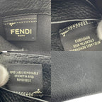 Fendi Wallet Selleria Zip Around Leather Marais the Black Silver Classic Simple — view 9