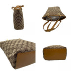 Gucci Tote Handle GG Canvas Leather Beige Light Brown Gold Classic Simple — view 7