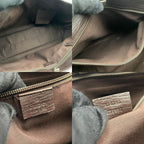 Gucci Tote Handle GG Supreme Leather Gray Judah Brown Silver Classic Simple — view 8
