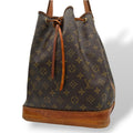Louis Vuitton Monogram Noe Drawstring Shoulder Bag Leather Brown Gold Vintage
