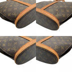 Louis Vuitton Monogram Babylon Tote Shoulder Bag Leather Brown Gold Vintage — view 7