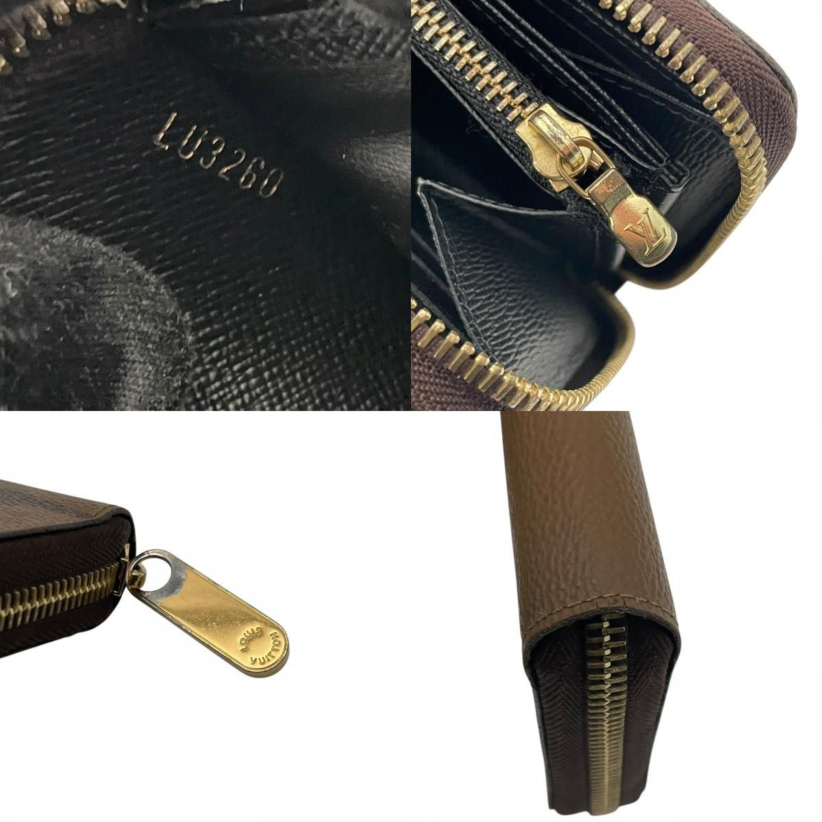Louis Vuitton Zippy Wallet Monogram Giant Reverse Zip Around Brown — view 9