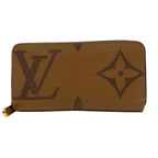 Louis Vuitton Zippy Wallet Monogram Giant Reverse Zip Around Brown — view 2