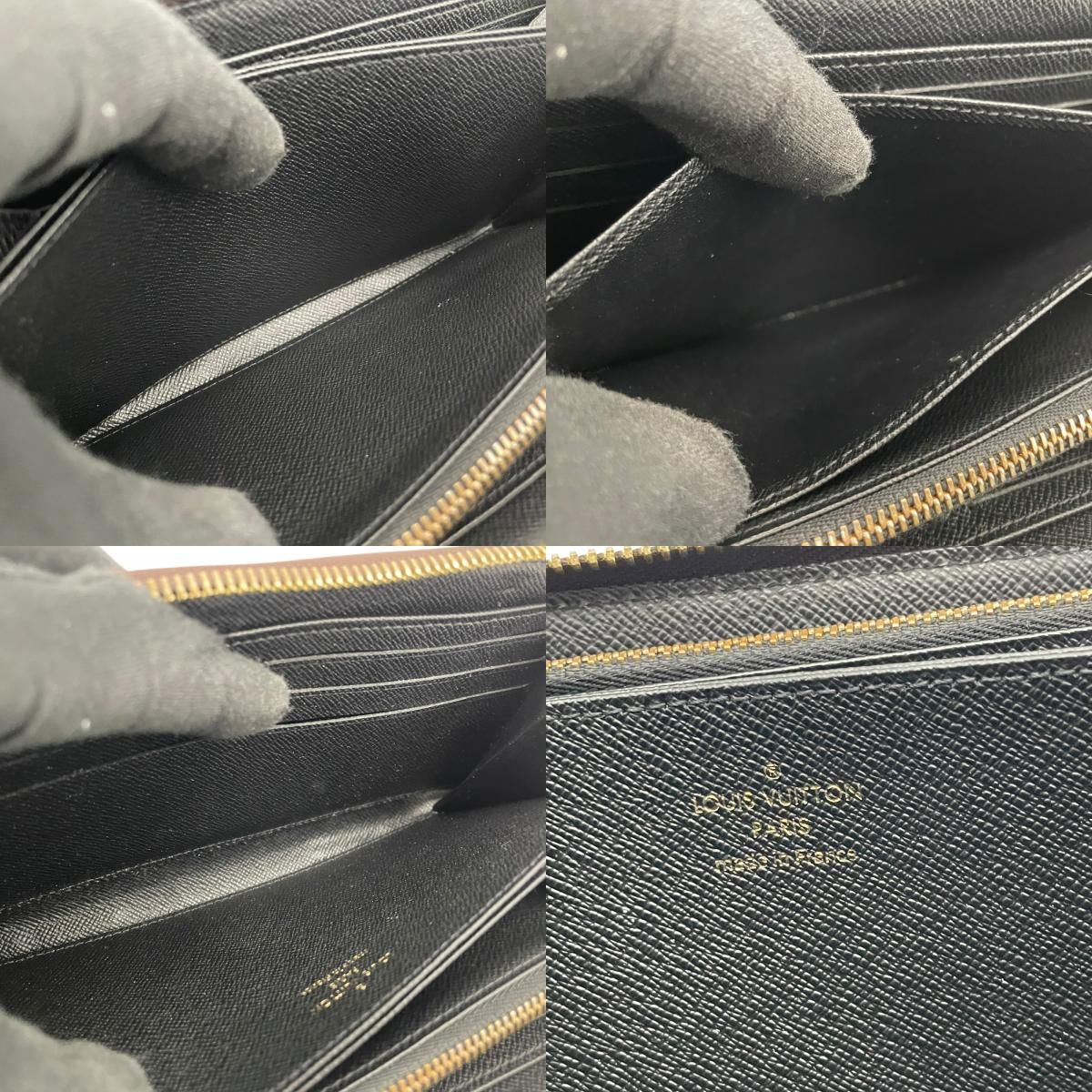 Louis Vuitton Zippy Wallet Monogram Giant Reverse Zip Around Brown — view 8